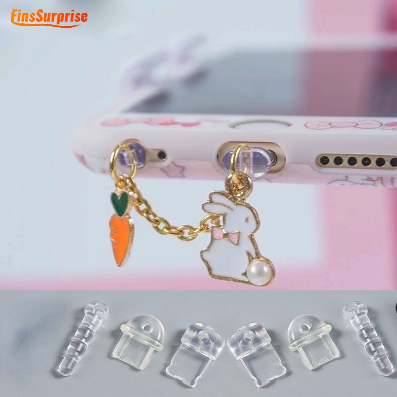 Set 1 / 3 Nút Cao Su Bịt Cổng Tai Nghe Chống Bụi Thông Dụng Cho Điện Thoại / Máy Tính Bảng / Laptop