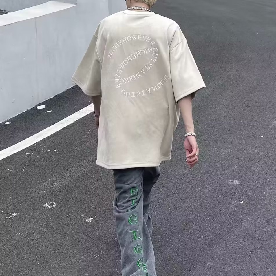 Áo Thun Tay Ngắn Phong Cách Retro Mỹ Thời Trang Mùa Hè Mới Cho Nam