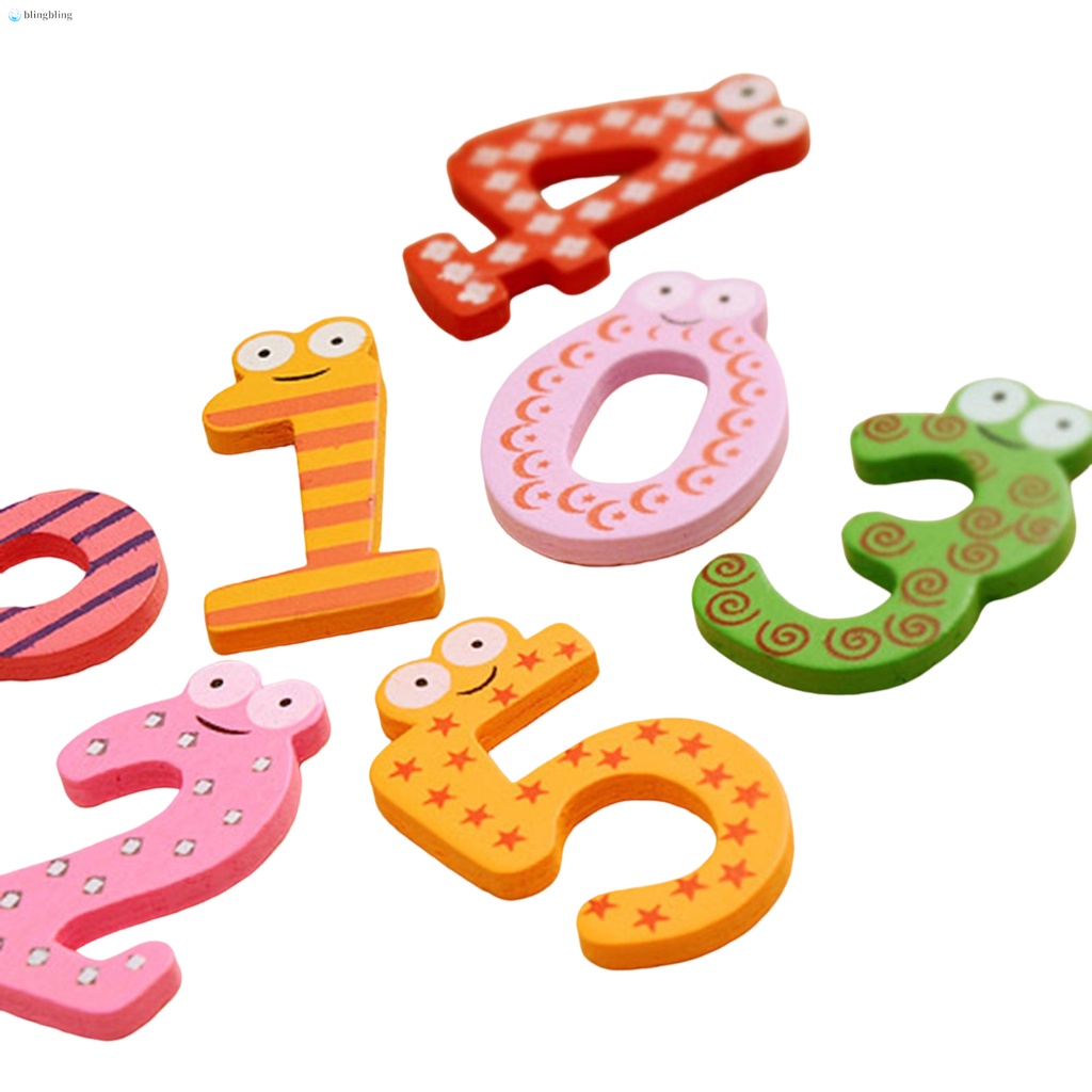 Bộ Đồ Chơi Nam Châm Bằng Gỗ Hình Chữ Số Cho Bé