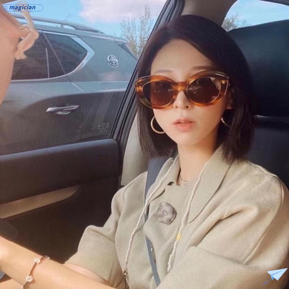 Kính Mát Gọng Oval Oversized Phong Cách Retro Thời Trang