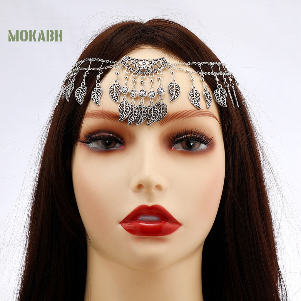 Kẹp Tóc Hình Chuỗi Xích Hai Lớp Phong Cách Bohemia Cho Nữ