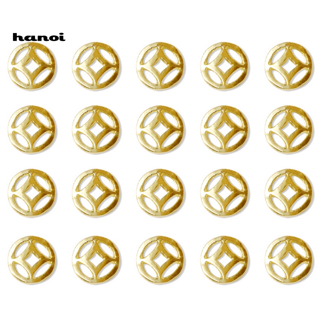 Set 20 Phụ Kiện Đính Trang Trí Móng Tay Nghệ Thuật Bằng Hợp Kim DIY