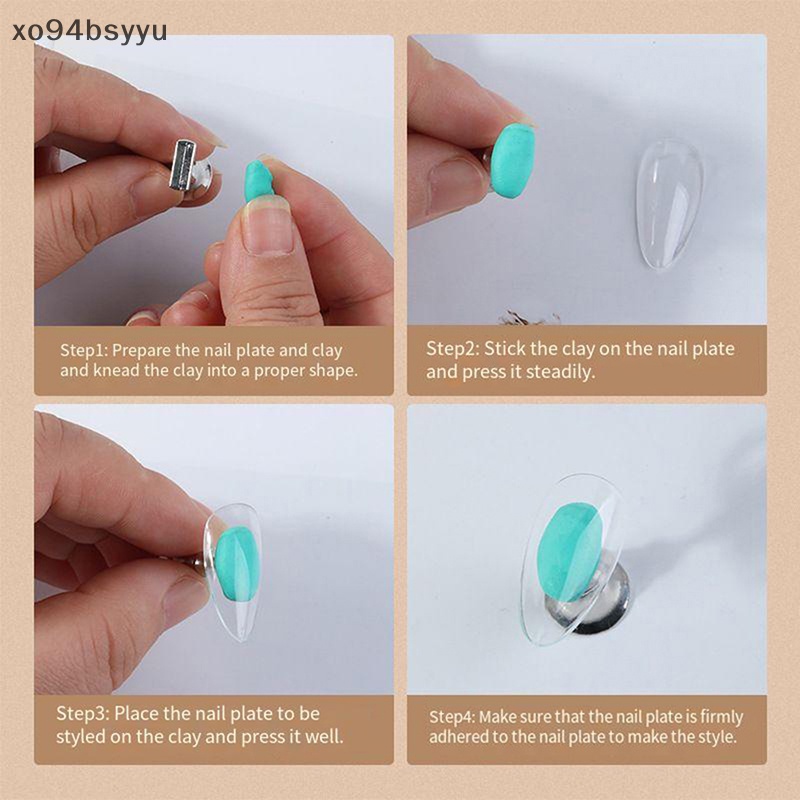 Set 96 Miếng Đất Sét Dán Trưng Bày Móng Tay Có Thể Tái Sử Dụng Xo94Bsyu VN