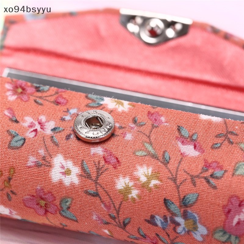 Hộp Đựng Son Môi Xo94Bsyu Họa Tiết Thêu Hoa Kèm Gương Tiện Dụng