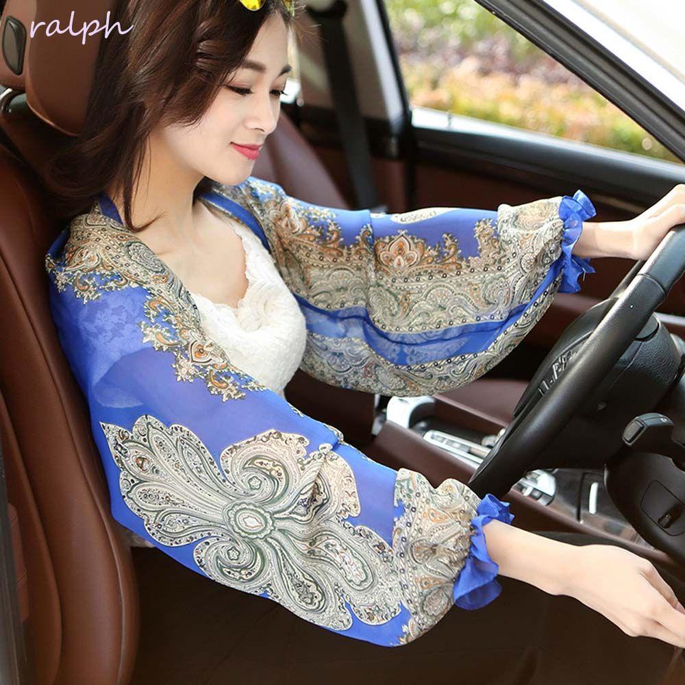 Khăn Choàng Chống Tia UV Họa Tiết Hoa Thời Trang Mùa Hè Dành Cho Nữ