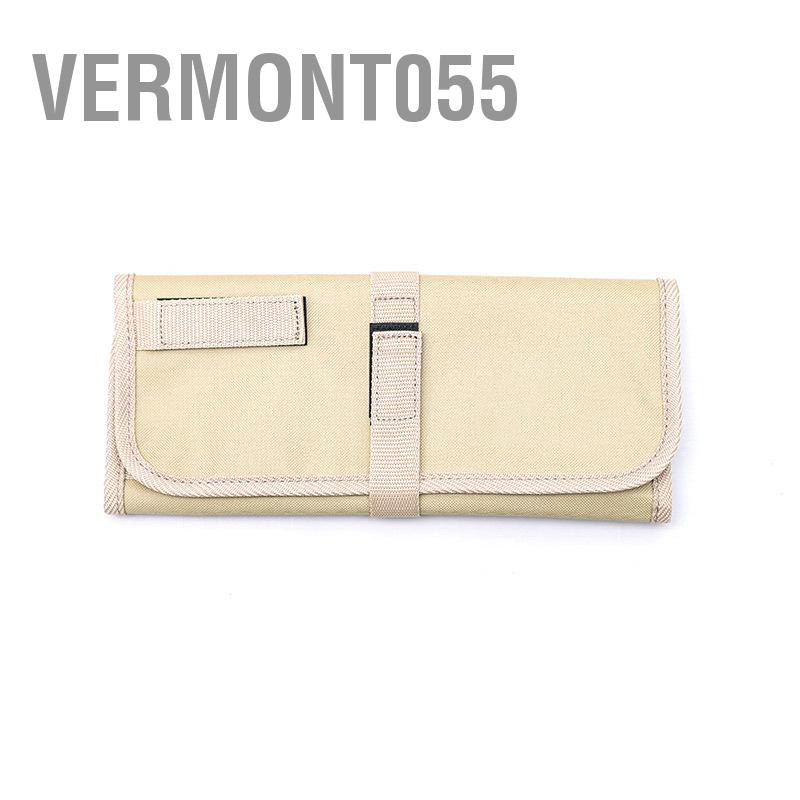 Vermont055 Bộ Đồ Ăn Di Động Túi Bảo Quản Treo Vải Oxford Có Thể Gập Lại Cho Cắm Trại Dã Ngoại Thịt Nướng
