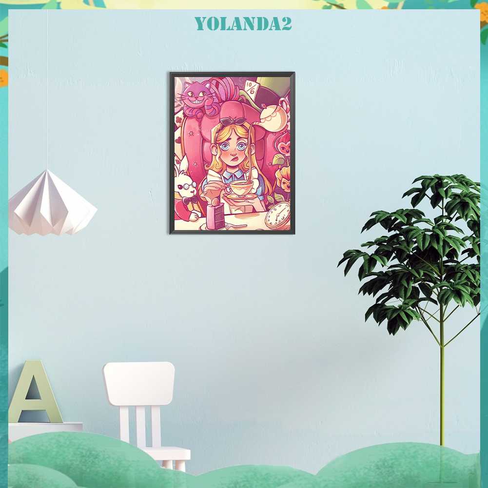 Bộ Tranh Đính Đá 5D Họa Tiết Hoạt Hình Độc Đáo DIY Dùng Trang Trí Nhà Cửa