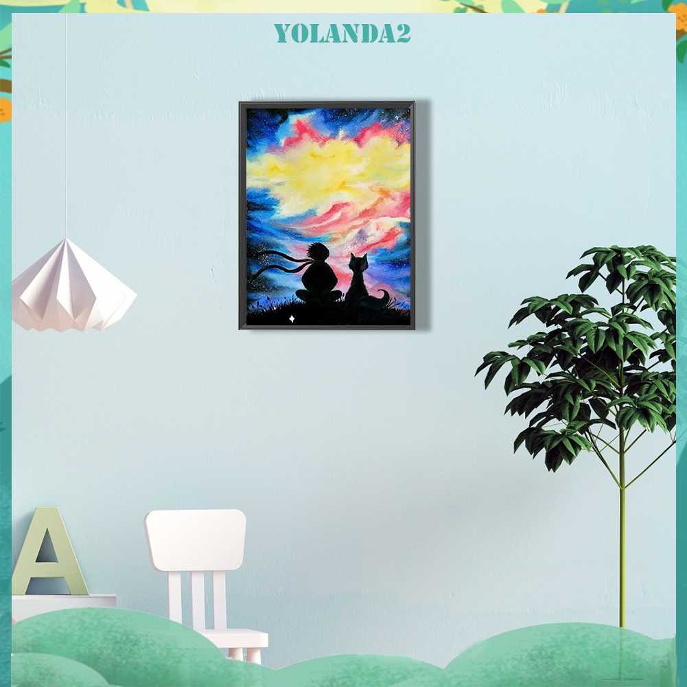 Tranh Đính Đá Kim Cương Toàn Bộ 5D DIY Hình Vẽ Phong Cảnh Trang Trí Nhà Cửa