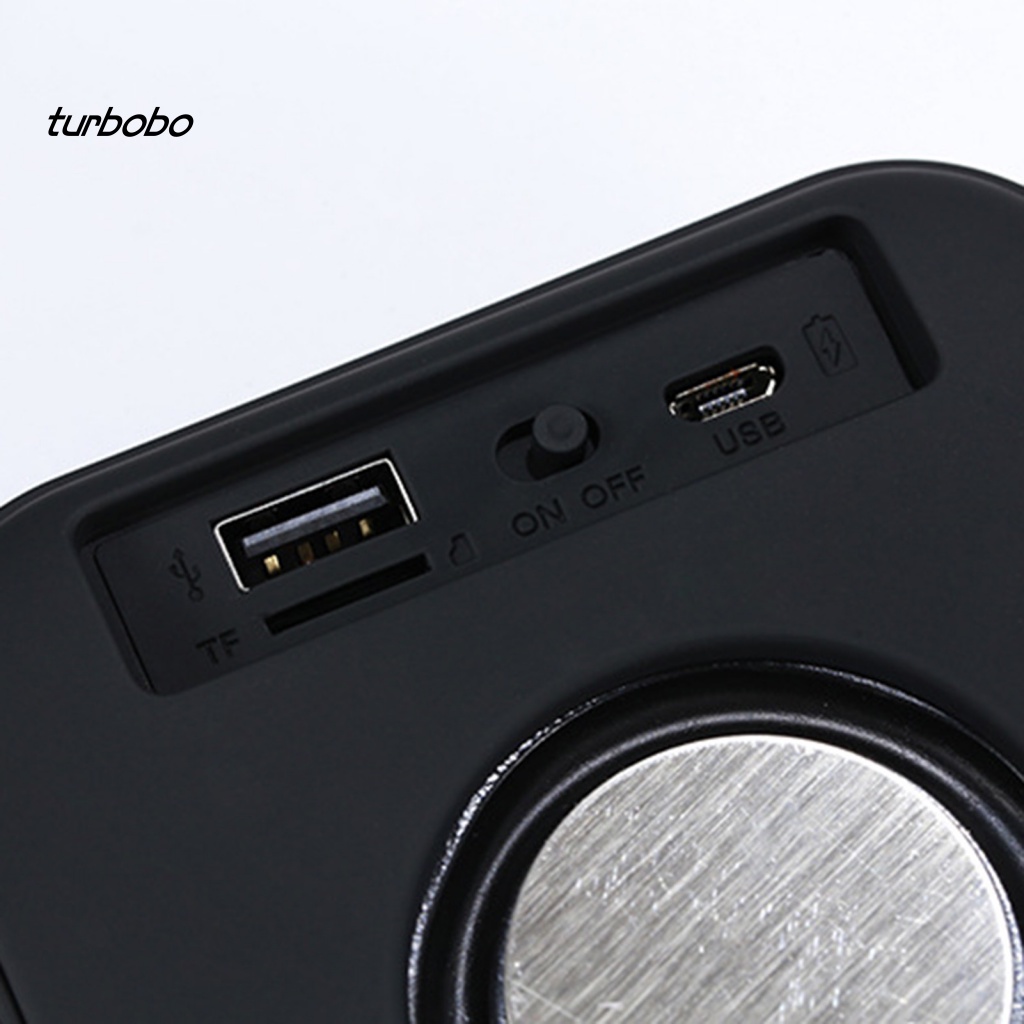 Loa Bluetooth Không Dây turbobo T5 Bằng Vải Bện Nghệ Thuật Cổng USB Âm Trầm Cho Hoạt Động Ngoài Trời