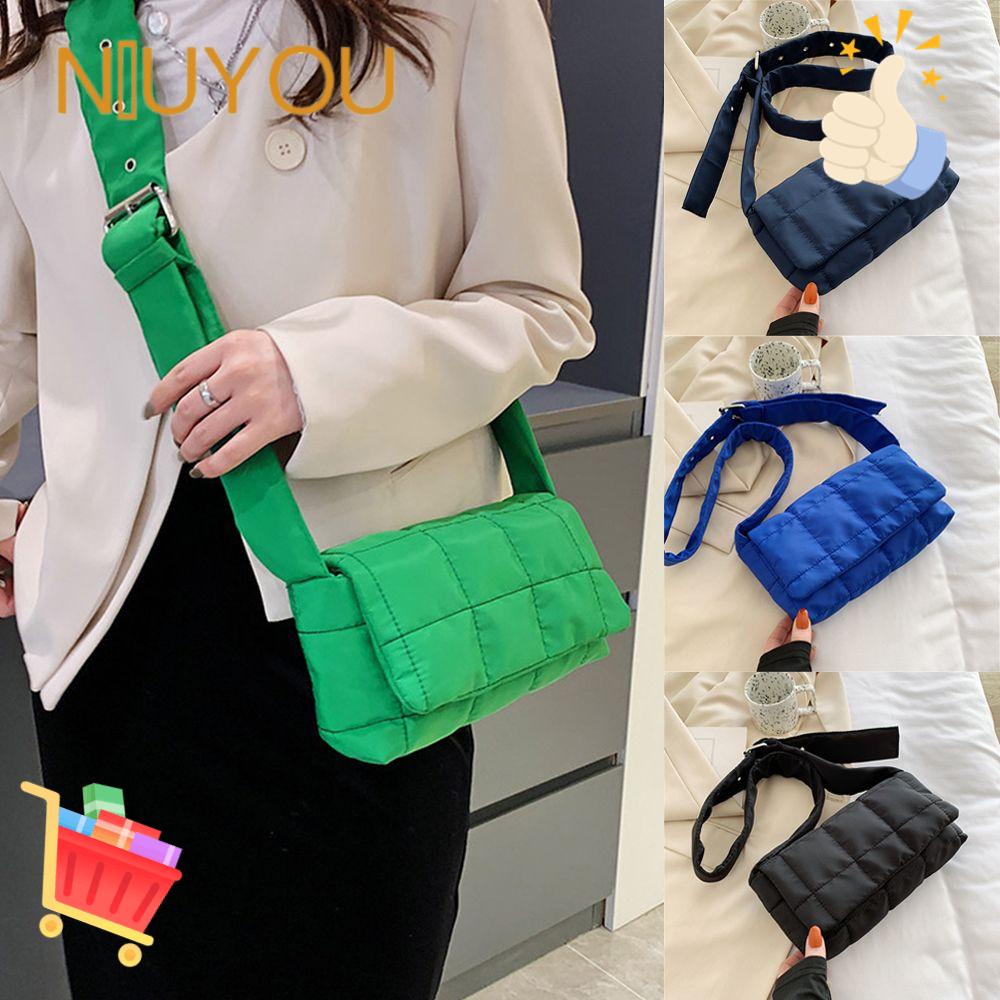 Túi Kẹp Nách / Đeo Vai Giữ Ấm Họa Tiết Kẻ Sọc Sức Chứa Lớn Siêu Nhẹ