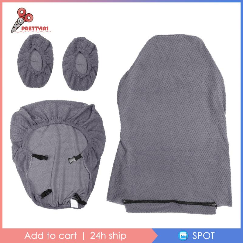 [Prettyia1] Bọc Ghế Xoay Văn Phòng Mềm Mại Chống Trượt