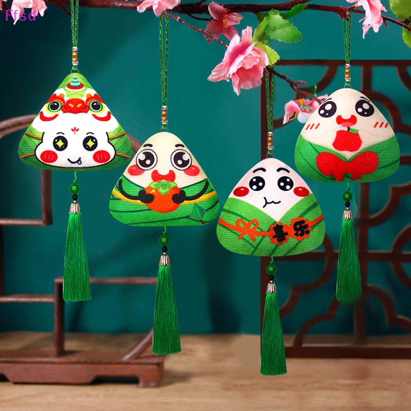 {Ffsd} Túi Thơm Treo Trang Trí Nhà Cửa Hình Rồng Thuyền Phong Cách Trung Hoa Dễ Thương Diy