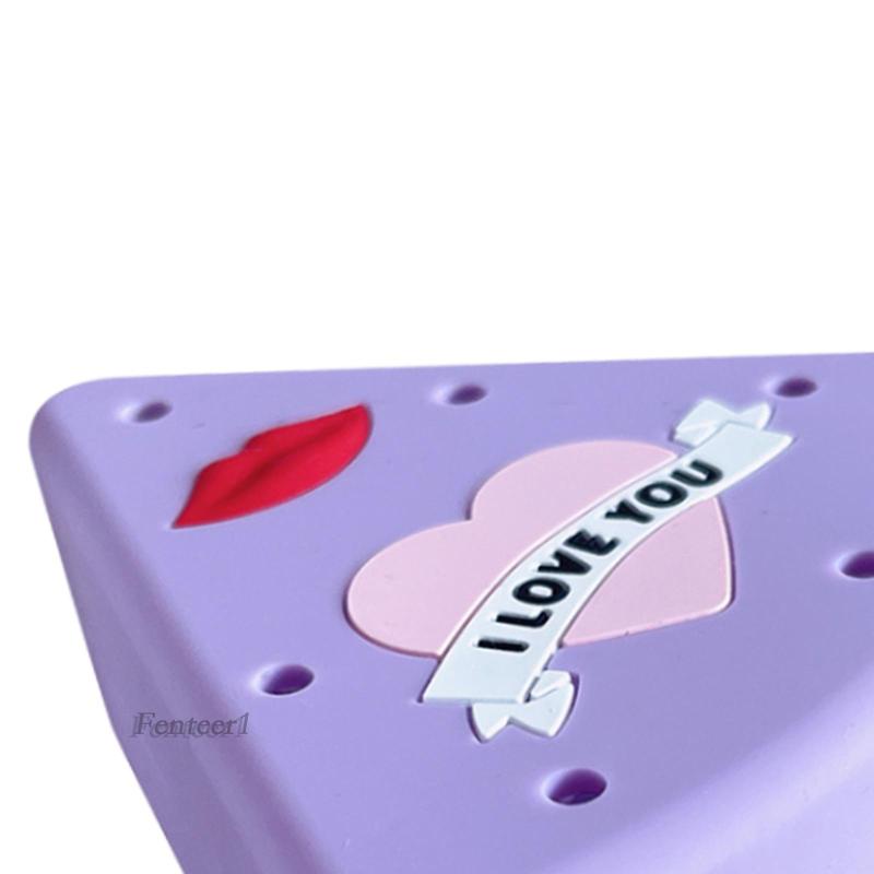 [Fenteer1] Giá Đỡ Mút Trang Điểm Hình Tam Giác Bằng Silicone Chống Bụi