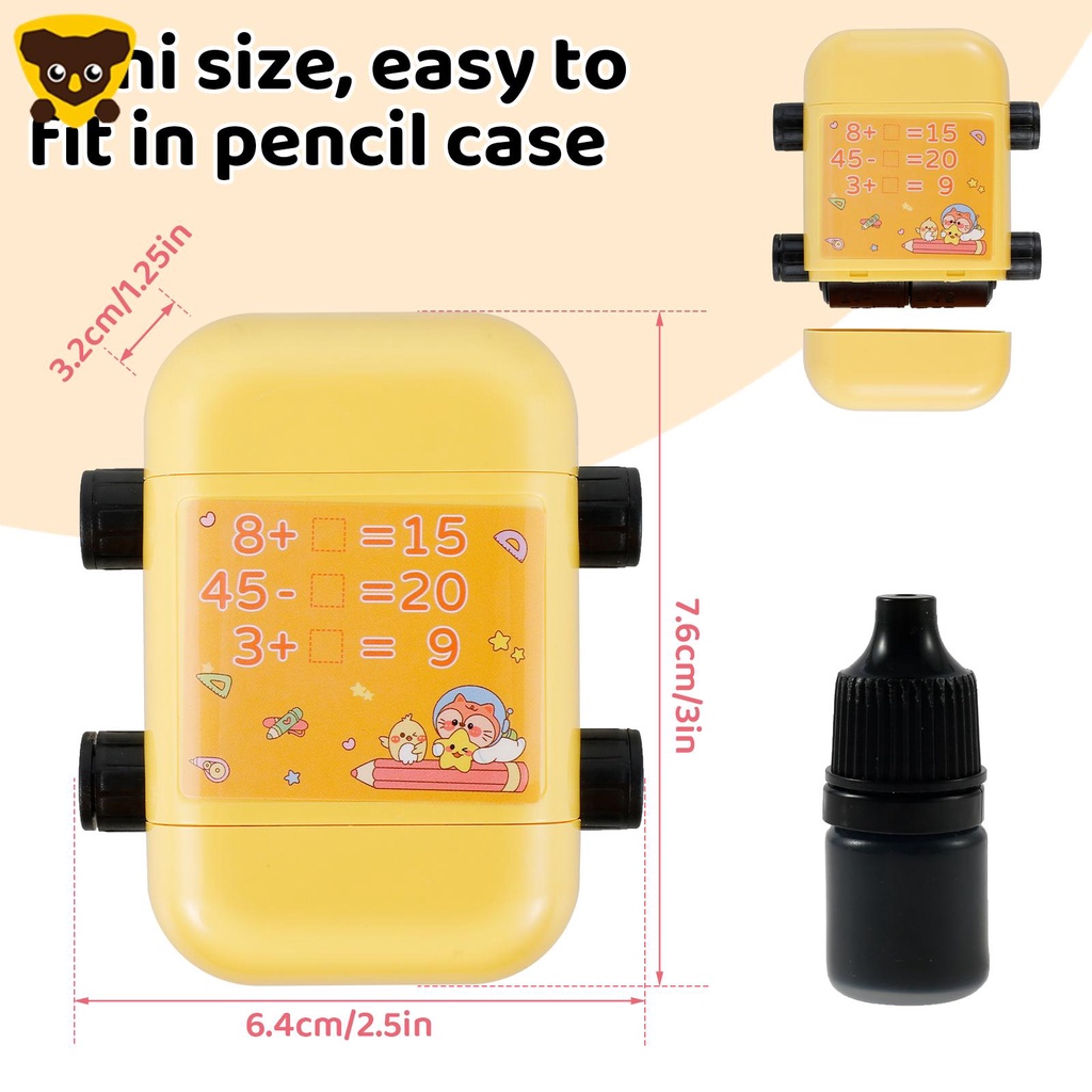 Con Dấu 2 Trong 1 Kèm 100 Con Lăn Hai Đầu Dùng Để Dạy Học Cho Bé SHOPCYC8624