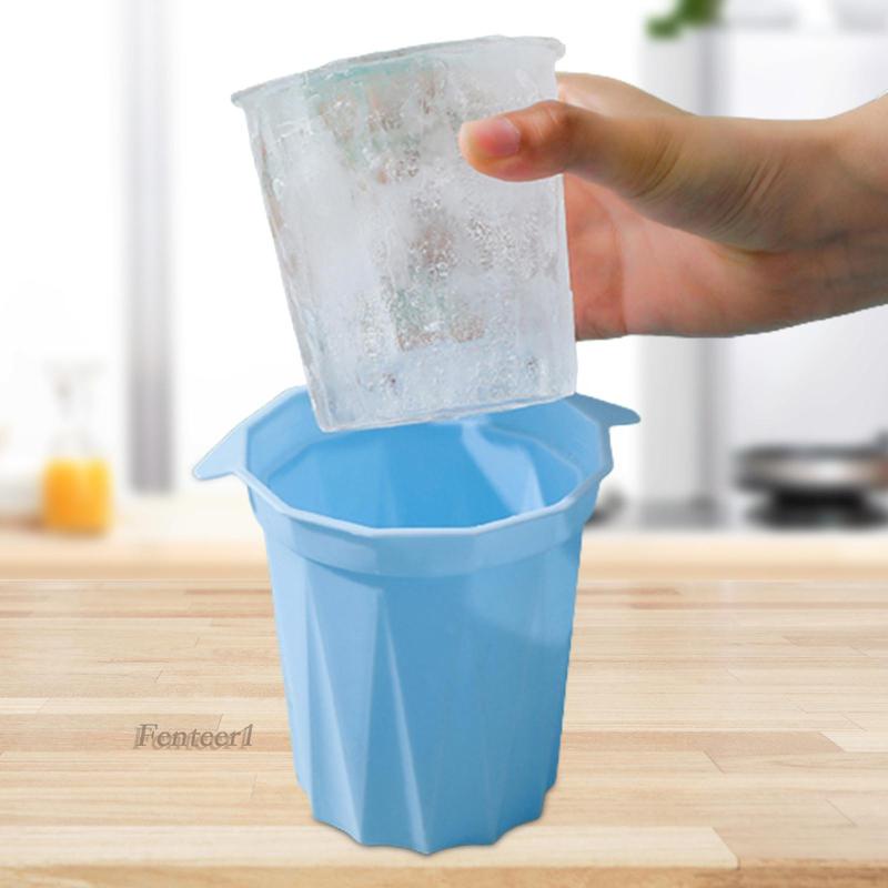 Khay Làm Đá Viên Bằng Silicone Hình Trụ Fenteer1 [Fenteer1] Tiện Lợi Cho Dã Ngoại