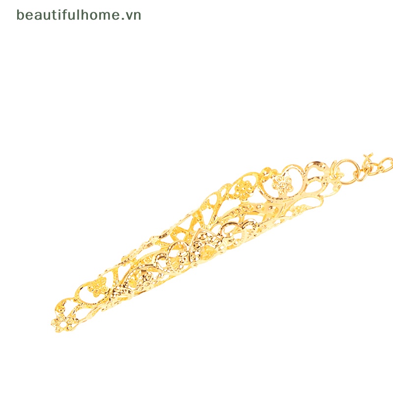 [beautifulhome] Vòng Tay Giả Pha Lê Xanh Dương Đỏ Dáng Dài Cổ Điển Trang Sức Làm Đẹp Cho Nữ