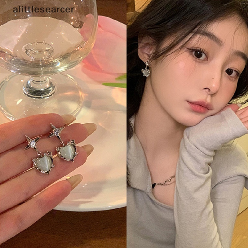 Khuyên Tai Đá Mắt Mèo Thời Trang Hàn Quốc