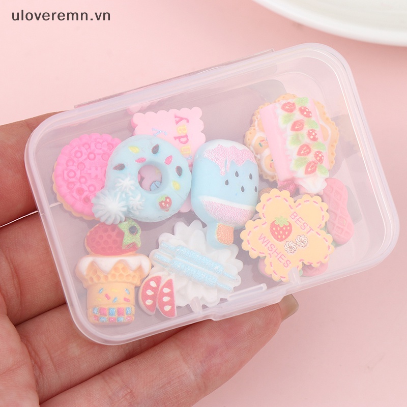 Hộp Nhựa Mini Trong Suốt Đựng Trang Sức Trang Trí Nhà Búp Bê Tỉ Lệ 1 / 12