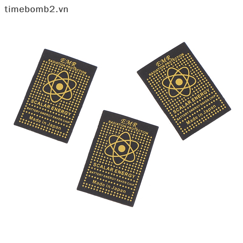 {Timebomb} Set 10 Miếng Dán chip Chống Bức Xạ EMR Cho Điện Thoại
