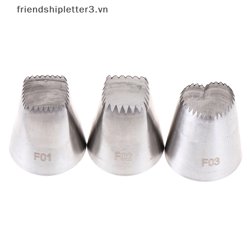 Set 3 Đuôi Bắt Bông Kem Tạo Hình Trái Tim