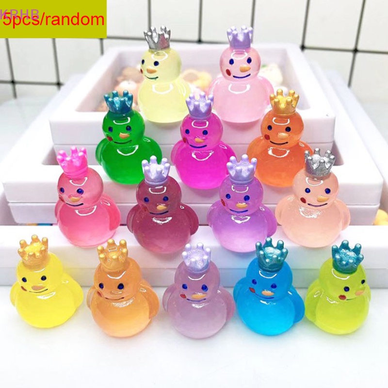 Krhb Set 5 Tượng Nhỏ Phát Sáng Trong Bóng Tối Trang Trí Tiểu Cảnh Craf Mới