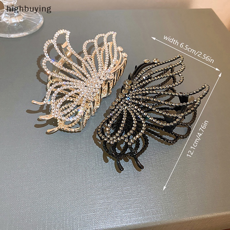 Kẹp Tóc Càng Cua Đính Đá Phong Cách Vintage Cho Nữ