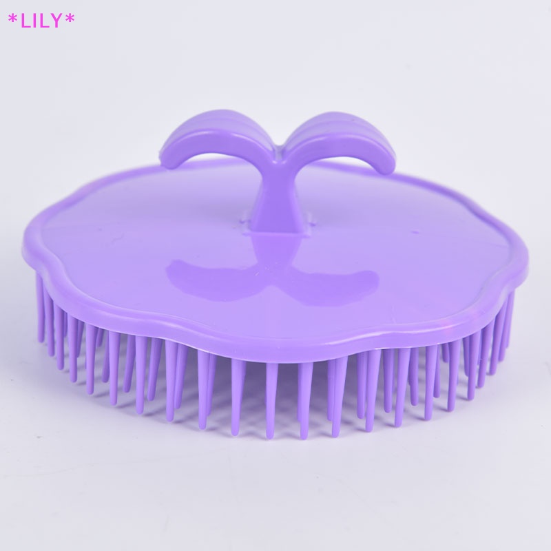 Lily dầu gội đầu bàn chải dành cho người lớn da đầu bàn chải mềm keo lược tóc dài tóc da đầu massage uuu