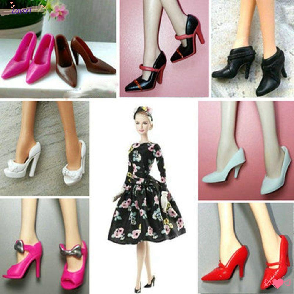 Giày Cao Gót 2.2cm Chất Liệu Nhựa Cao Cấp Thời Trang Dành Cho Búp Bê LAYOR1