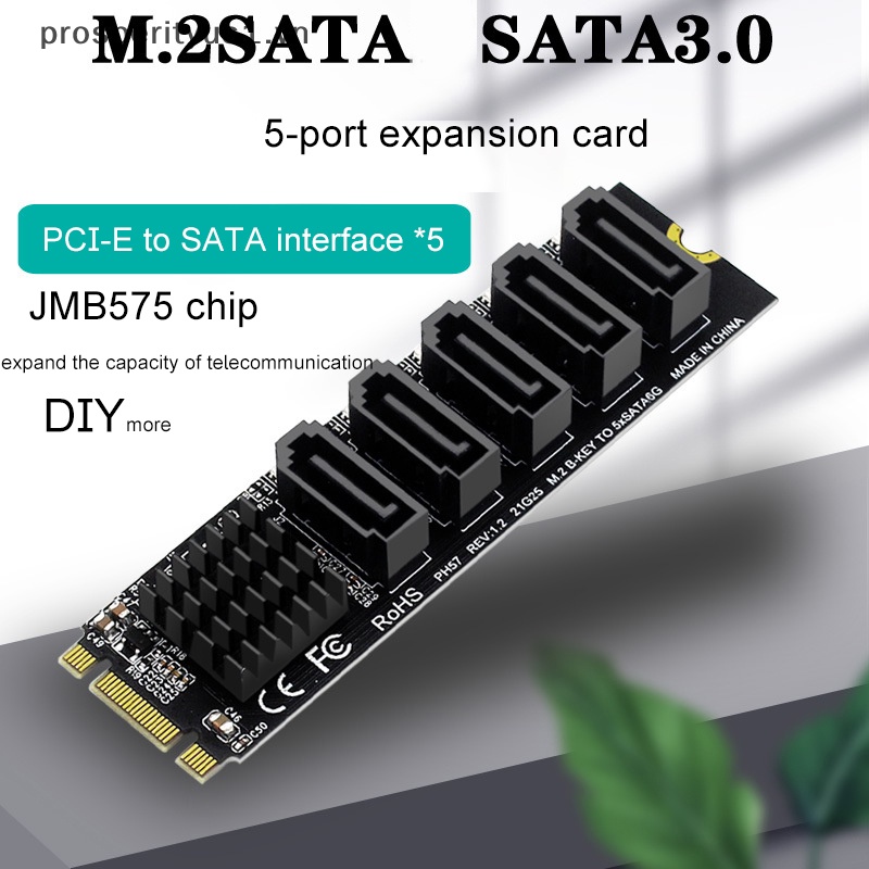 Card Mở Rộng prosperityus1] M.2 NGFF B-Key SATA Sang SATA 3 5 6Gbps JMB575
