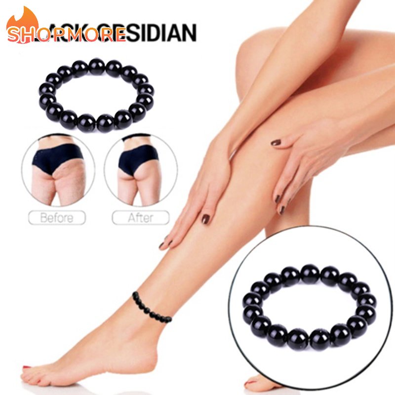 Vòng Đeo Tay Xâu Hạt Mã Não Đen Phong Cách Dân Tộc Vintage Có Thể Điều Chỉnh