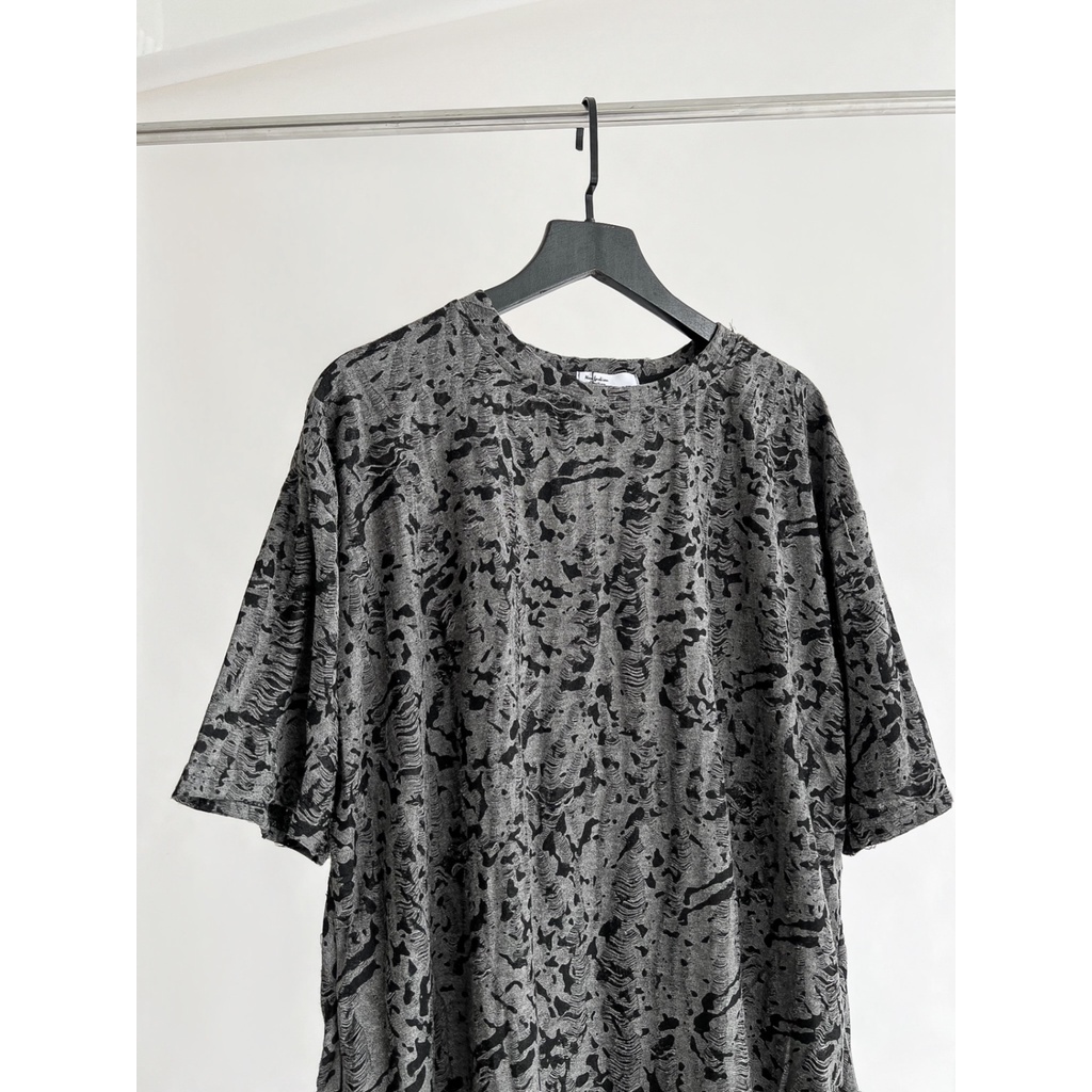 Áo thun chất liệu len 100% cotton form rộng unisex hoạ tiết cao cấp TSS8091