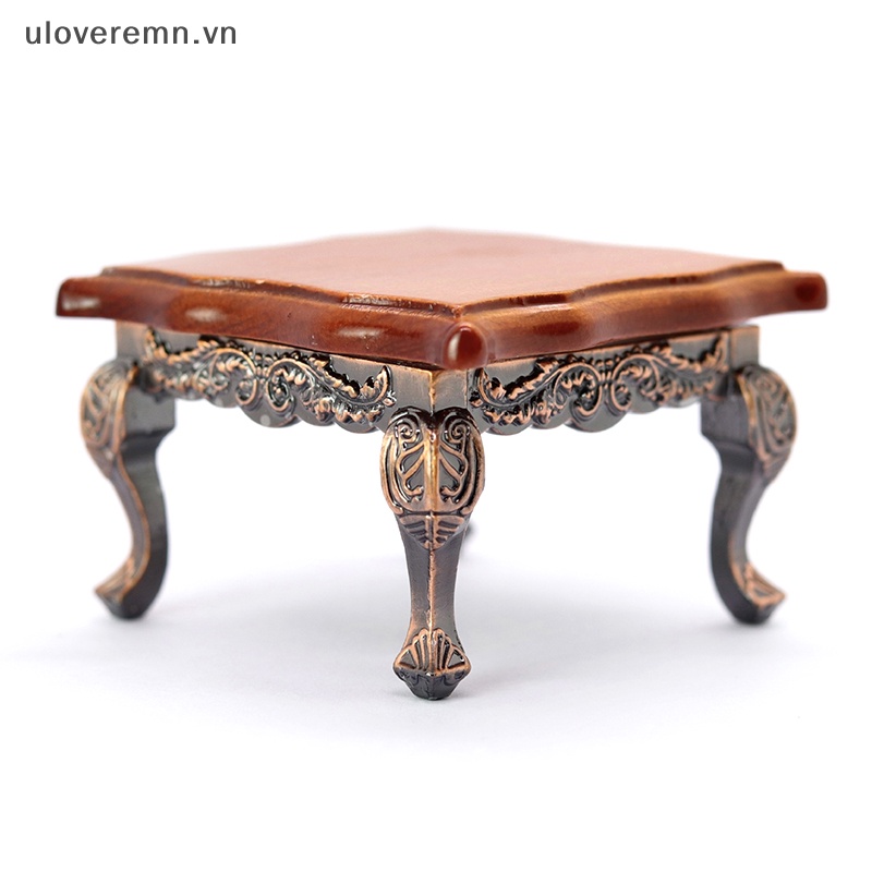 Bàn Vuông Mini Trang Trí Nhà Búp Bê Phong Cách Retro