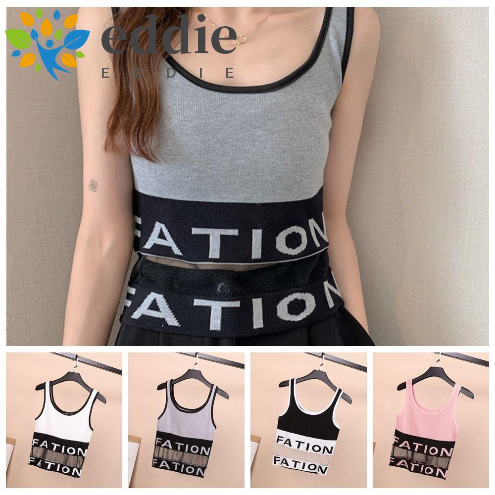 Áo Dây Dáng Rộng In Chữ 26Eddie Y2K Thời Trang Thường Ngày Cho Nữ