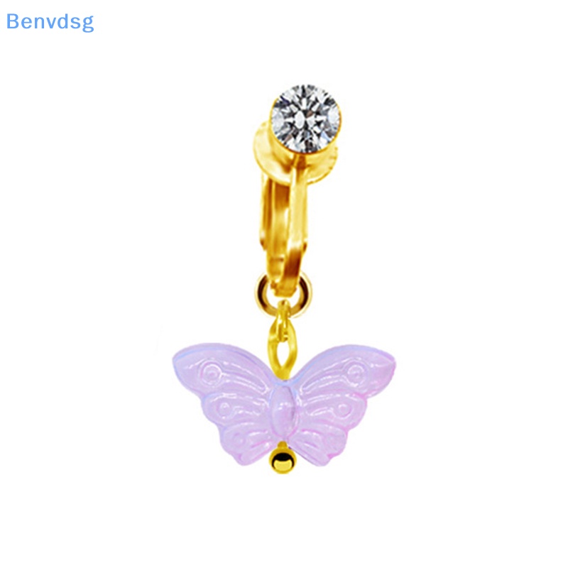 Benvdsg > Khuyên Rốn Dạng Kẹp Hình Bướm Màu Sắc Không Cần Lỗ Hình Động Vật Sáng Tạo Cho Nữ well