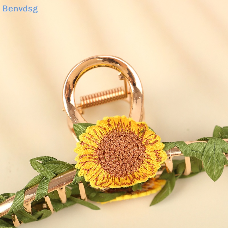 Kẹp Tóc Càng Cua Hình Hoa Lá Vintage Ngọt Ngào Cho Nữ