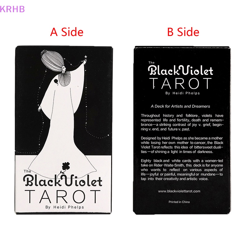 Bộ Bài Tarot Màu Đen Tím Dành Cho Người Mới Bắt Đầu