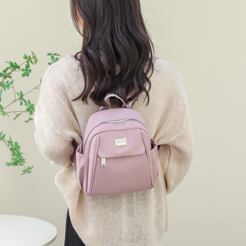 Balo hai vai nhẹ nhàng nữ thời trang mẫu mới, ba lô mini thường ngày, ba lô nữ đi học thời trang