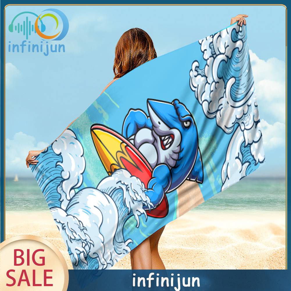 Thảm Tập Yoga / Đi Bơi Nhanh Khô In Họa Tiết Xinh Xắn