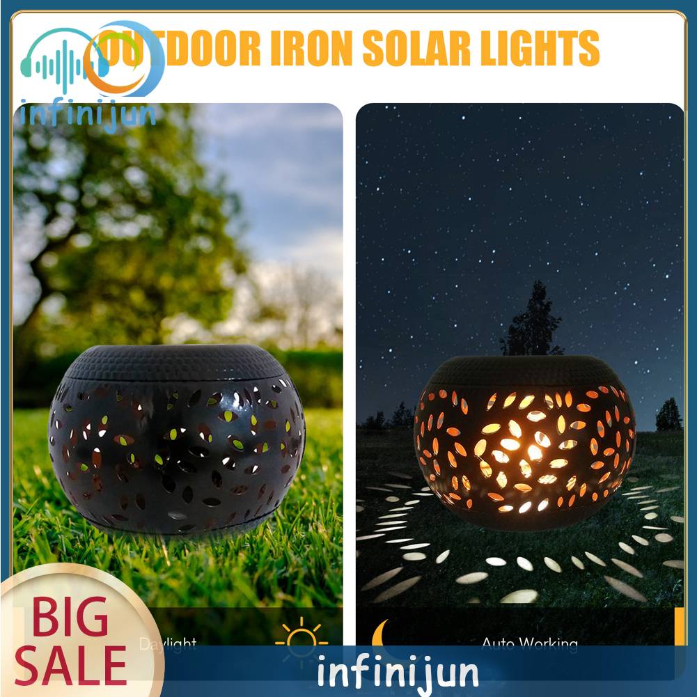 Đèn Lồng Bằng Sắt Phong Cách Retro Nghệ Thuật Dành Cho Lối Đi Sân Vườn