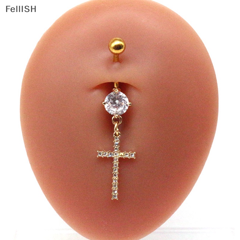 Khuyên Rốn Thép Không Gỉ Đính Đá Zircon Thời Trang Cho Nữ 439br