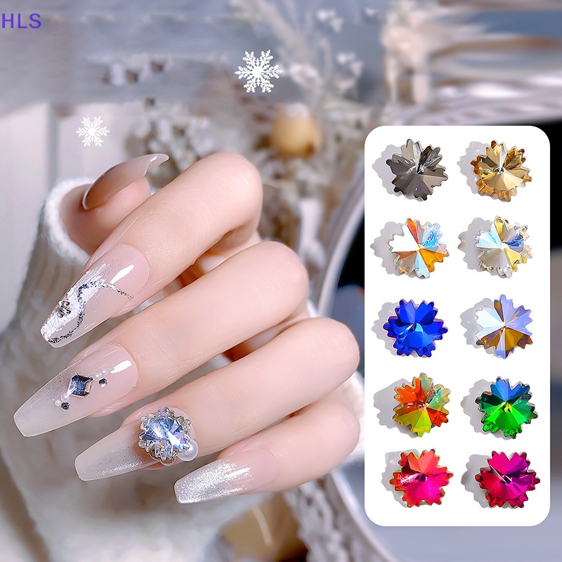 Bộ 10 Hạt Kim Cương Giả 3D DIY Trang Trí Móng Tay / Kính