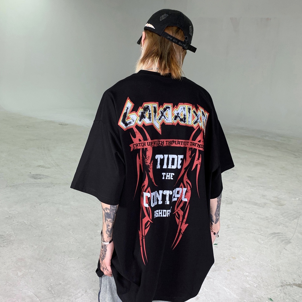 Áo Thun Tay Ngắn Cổ Tròn Dáng Rộng In Chữ Thời Trang Mùa Hè Cho Các Cặp Đôi