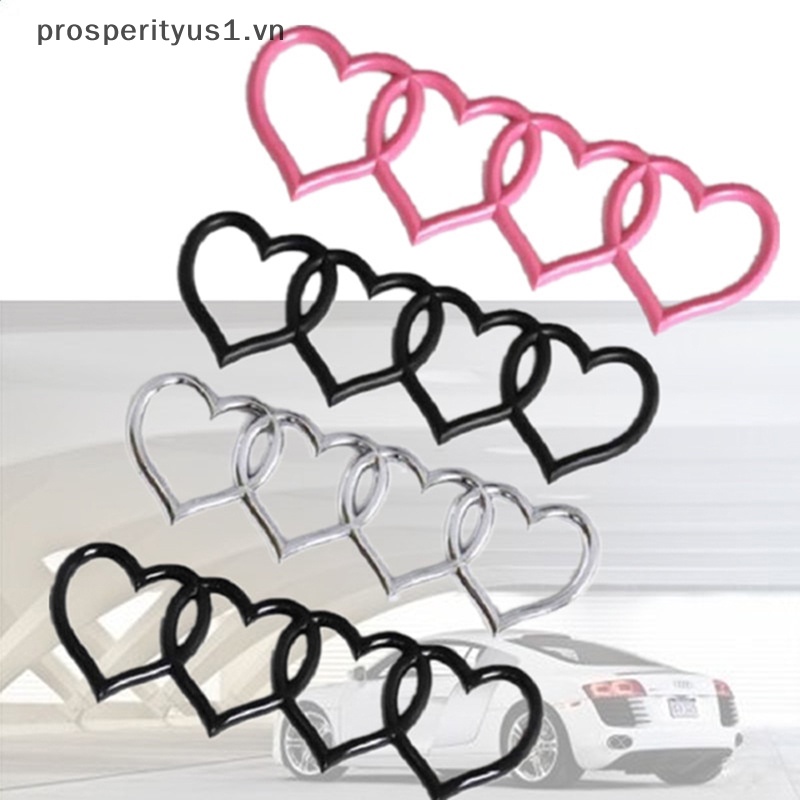 [prosperityus1] Logo Hình Trái Tim Dán Đuôi Xe Hơi [VN]