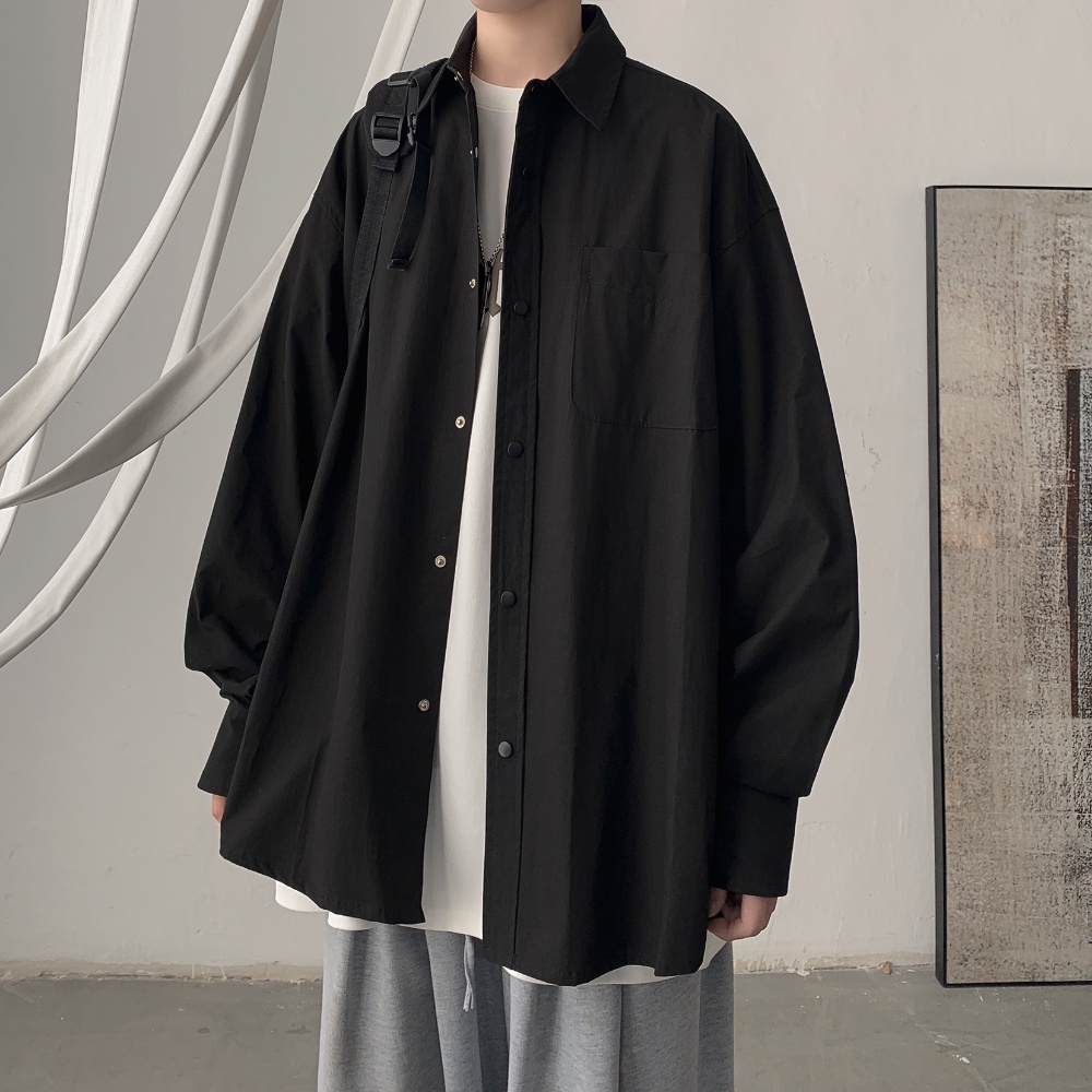 Áo Sơ Mi Dài Tay Chống Nắng Thời Trang Retro Nhật Bản Cho Nam