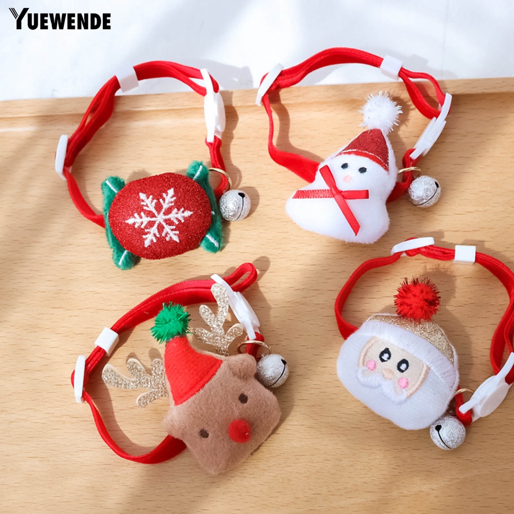 Yq.e Vòng Cổ Gắn Chuông Trang Trí Giáng Sinh Thân Thiện Với Da Cho Thú Cưng