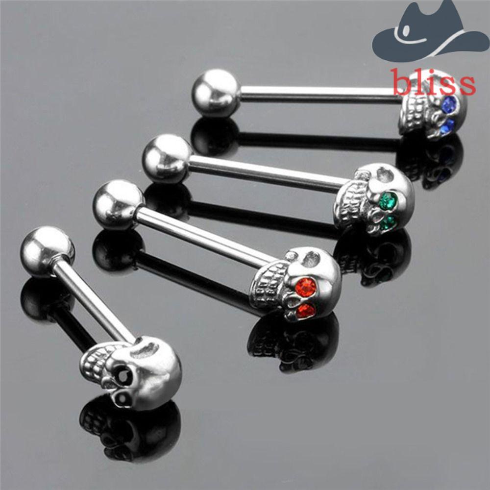 Khuyên Xỏ Lưỡi Màu Xanh Lá Cây Lấp Lánh Phong Cách Hip Hop Đường Phố Thời Trang Dự Tiệc|Khuyên Xỏ Lưỡi Thời Trang Cá Tính