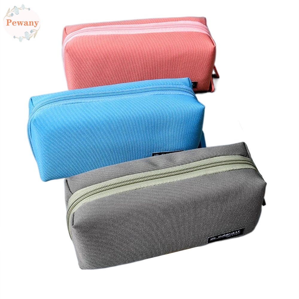 Túi Đựng Bút Màu Trơn Sức Chứa Lớn Tiện Dụng Cho Học Sinh