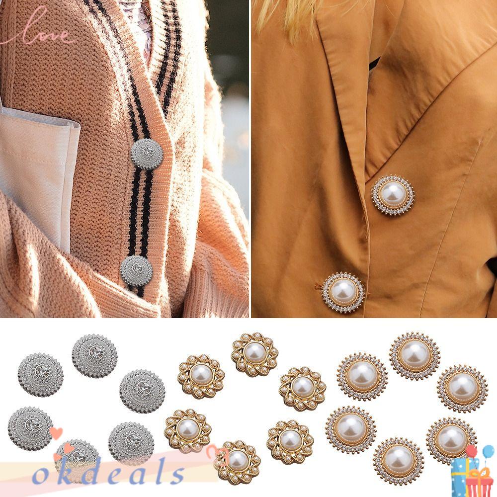 Okdeals Kim Loại|Phụ Kiện Nút Trang Trí Thủ Công DIY