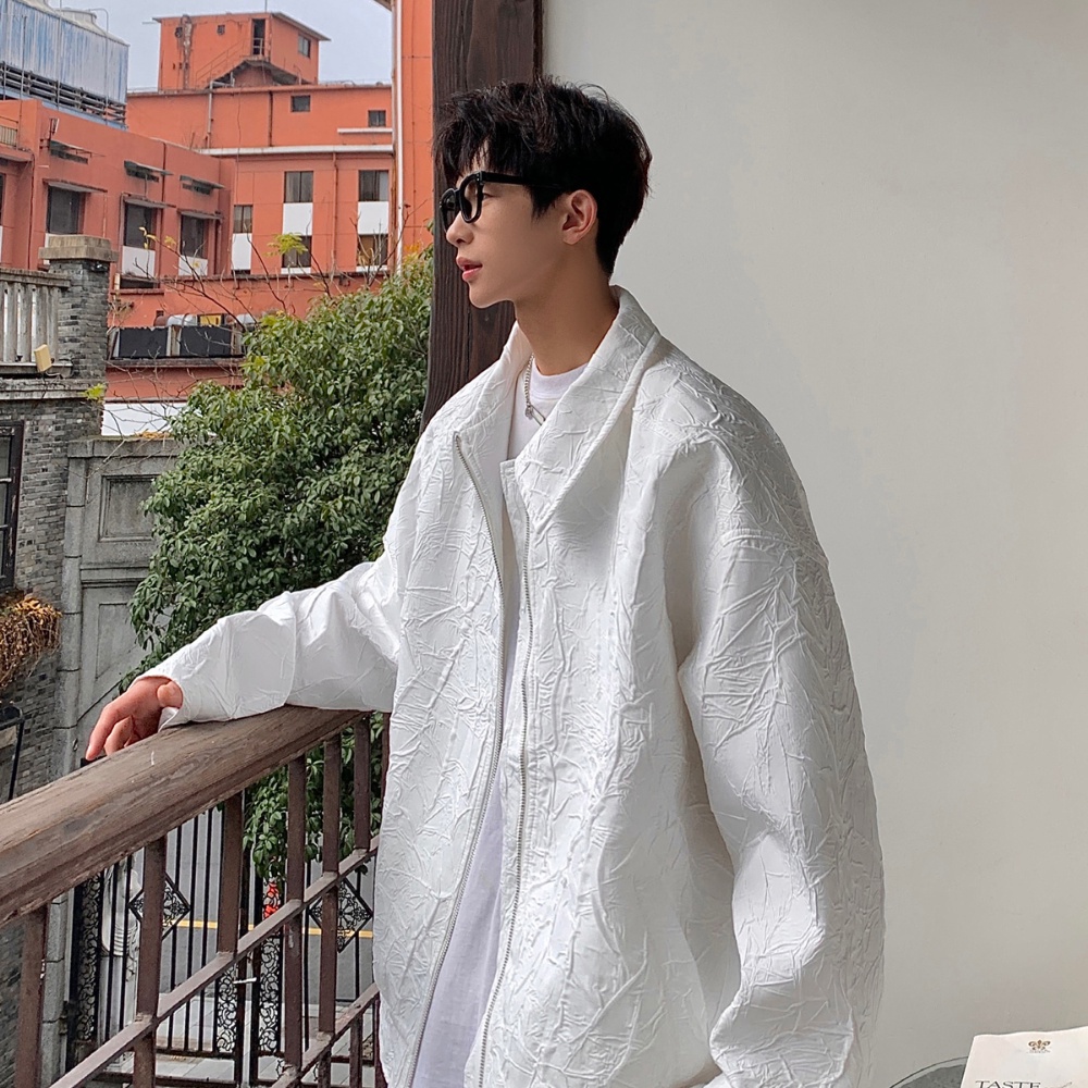 Áo Khoác Nam Xếp Ly Phong Cách Đường Phố Baroque Cao Cấp