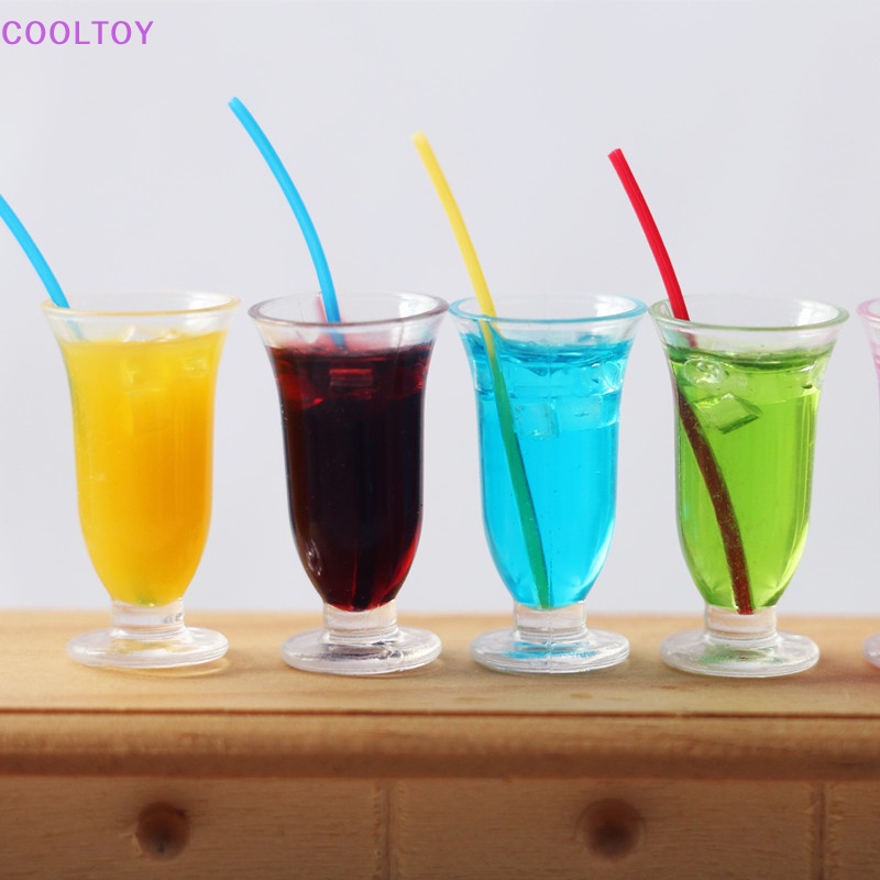 Cooltoy Mô Hình Gói Đồ Uống Cocktail Nước Ép Thu Nhỏ Trang Trí Nhà Búp Bê Shoog HOT